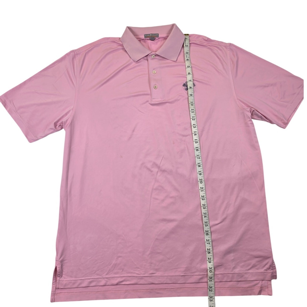 Peter Millar Summer Comfort Mens L Polo Shirt Golf Short Sleeve Pink — image 7 of 8